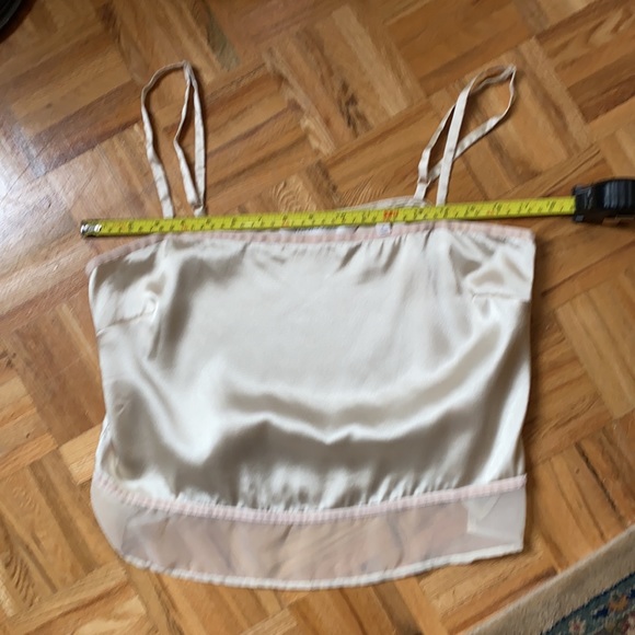 Vintage Y2K, 90s Victoria's Secret  style ivory satin tank top camisole - Picture 9 of 10